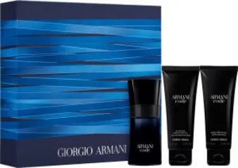 Kit Giogio Armani Code EDT 50ml + Gel de Banho 75ml + Pós-Barba 75ml