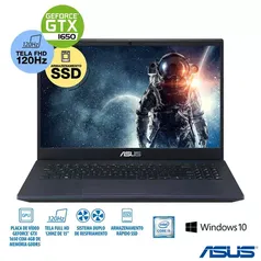 Notebook Gamer Asus, Intel® Core? i5 9300H, 16GB, 256GB SSD, 15,6" Full HD 120Hz NVIDIA® GTX 1650