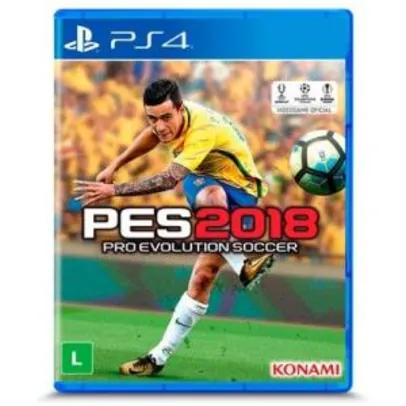 PES Pro Evolution Soccer 2018 (PS4) - R$ 45