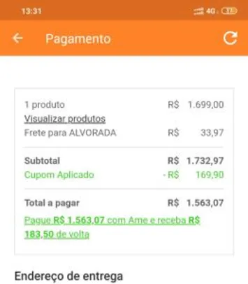 (APP/Cupom+Ame) Smartphone Meizu X8 Preto, Tela 6.2”, 6gb por R$ 1380