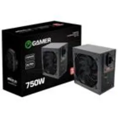 Fonte atx 750w real brazilpc bpc/7400-b 24 pinos