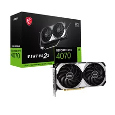 Placa de Vídeo MSI NVIDIA GeForce RTX 4070 VENTUS 2X OC, 12GB GDDR6, DLSS, Ray Tracing, 912-V513-063