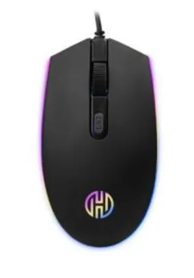 Mouse Gamer Hoopson RGB, 2400 DPI, 4 Botões, Preto, GT1200