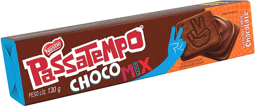 Biscoito Passatempo Chocomix Chocolate 130g