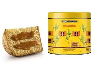  Panettone Havanna Lata Recheado de Doce de Leite 700G 