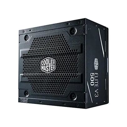 Fonte Cooler Master Elite V3 Full Range 500W (sem cabo de força), PFC Ativo