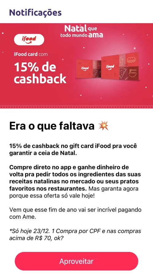 Imagem na descrição da promoção