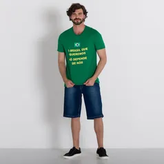 Camiseta Unissex O Brasil que Queremos Marc Alain Verde