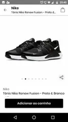 Tênis Nike Renew Fusion - Preto & Branco - Nike | R$ 200