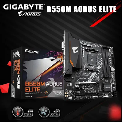 Placa-mãe Gigabyte B550m Aorus Elite