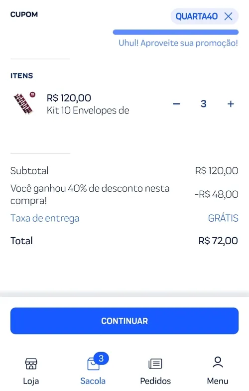 Imagem na descrição da promoção