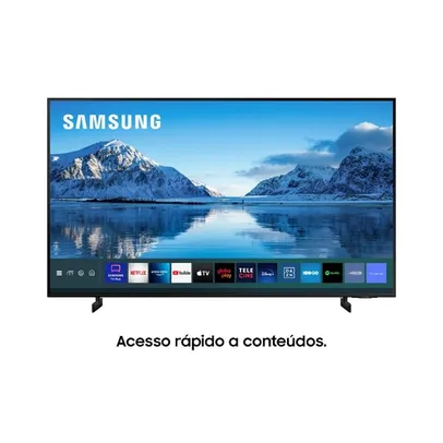 Samsung Smart Tv 75" Crystal Uhd 4k 75au8000, Painel Dynamic Crystal Color, Design Slim, Tela Sem Limites.