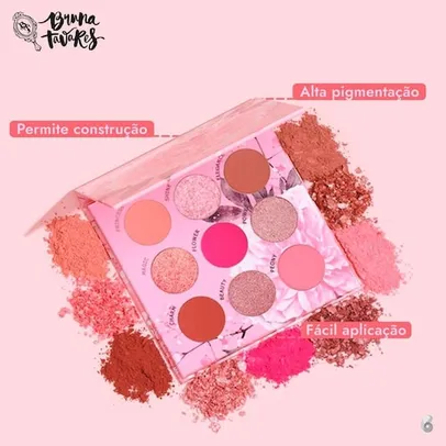 Paleta de Sombra Bruna Tavares BT Peony 15g