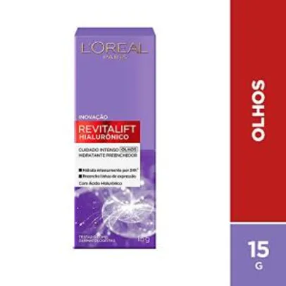 Creme Revitalift Hialurônico Olhos, L'Oréal Paris | R$35