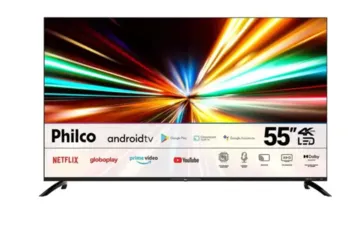 Smart TV Philco Android 55" 4K LED Dolby Audio PTV55G7EAGCPBL - Bivolt