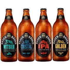 [MEGA VIP/APP] Kit Cerveja Baden Baden 600ml Sabores - 4 Unidades