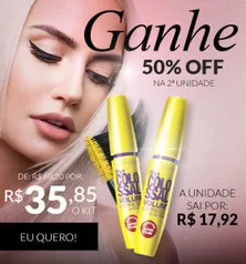 2 Unidades Maybellline Máscara de Cílios - R$35,85