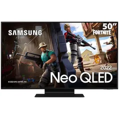 Smart TV 50" Neo QLED 4K Samsung Gaming 50QN90B, Mini Led, Painel até 144hz, Processador com IA, Som