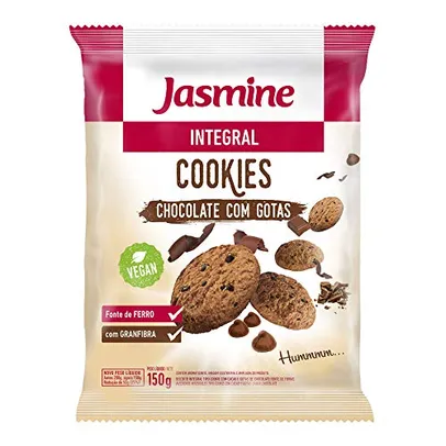 [PRIME] Cookies Integral Chocolate com Gotas Jasmine 150g - R$4.26
