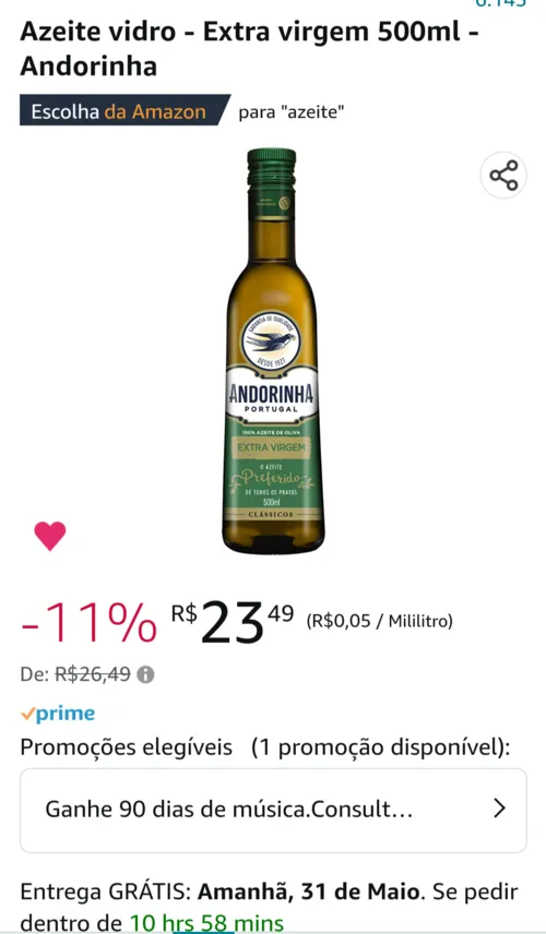 Imagem na descrição da promoção