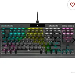 Teclado Mecanico Gamer Corsair K70 RGB TKL, Switch Speed, Preto, CH-9119014-NA