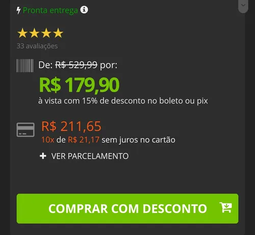 Imagem na descrição da promoção