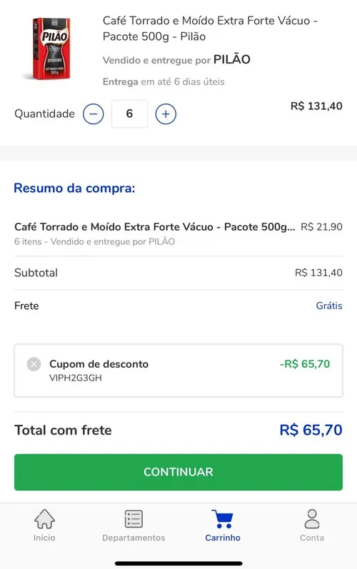 Imagem na descrição da promoção