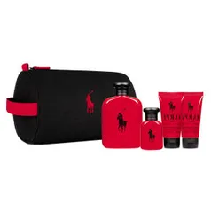 Ralph Lauren Polo Red Kit - Perfumes + Pós-Barba + Shampoo para Cabelo e Corpo