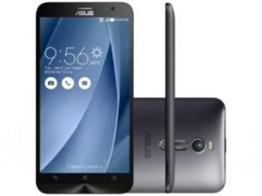 [Magazine Luiza] Smartphone Asus ZenFone 2 32GB Prata Dual Chip 4G - Câm 13MP + Selfie 5MP 5.5" Full HD Proc. Quad Core por R$ 1170
