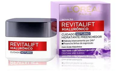 Creme Hidratante L'Oréal Paris Revitalift Hialurônico Noite