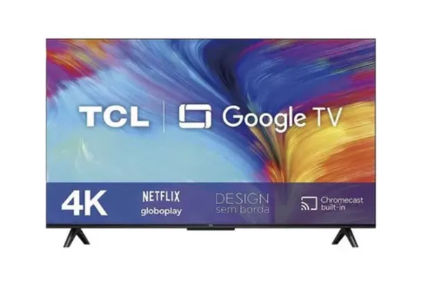 [Regional] Smart TV 50'' 4K LED TCL 50P635 VA Wi-Fi Bluetooth HDR Google Assistente 3 HDMI 1 USB 