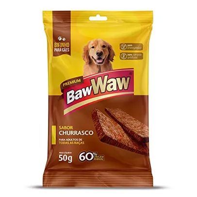 [10 NA RECORRÊNCIA] Bifinho Baw Waw para cães sabor Churrasco 50g