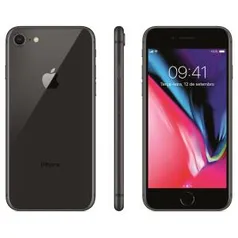 iPhone 8 Apple com iOS 11 - 64GB - Cinza-Espacial | R$2159