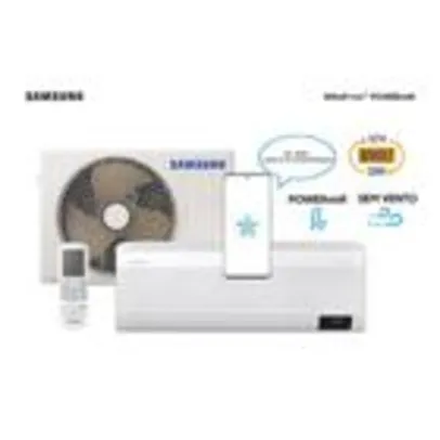 Ar Condicionado Split Inverter Samsung WindFree PowerVolt Sem Vento 9000 BTU/h Frio AR09BVFAVWKNAZ - Bivolt