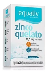 Suplemento Em Cápsulas Equaliv Imunidade Bio Zinco Quelato ( Mineral Em Caixa De 1cc 60 Un