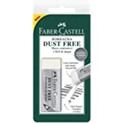 [Mínimo 4 Unidades]Borracha Dust Free, Faber-Castell, SM/187129 Branca