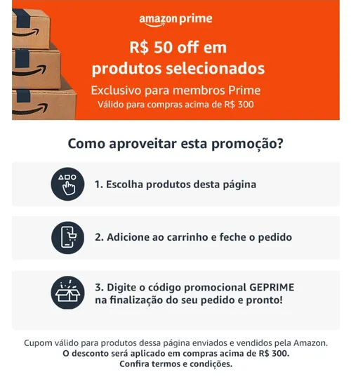 Imagem na descrição da promoção