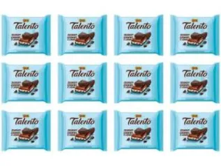 [Cliente Ouro] Barra Chocolate Talento Ao Leite com Cookies e Cream 90g 24 Unidades - R$ 2,95 a unidade