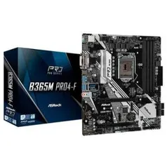 Placa-Mãe ASRock B365M Pro4-F, Intel LGA1151, mATX, DDR4