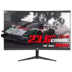 Monitor Gamer SuperFrame Precision Ultra, 23,6 Pol CURVO, Full HD, FreeSync/G-Sync, 1ms, 165Hz, HDMI/DP, SFP2412 FHD