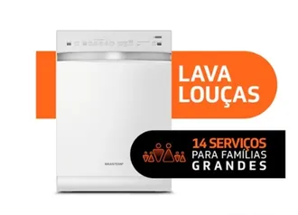 [Prime] Lava-Louças Brastemp 14 Serviços Branca com Ciclo Pesado e Delicado BLF14AB