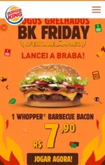 Whopper barbecue bacon - R$8