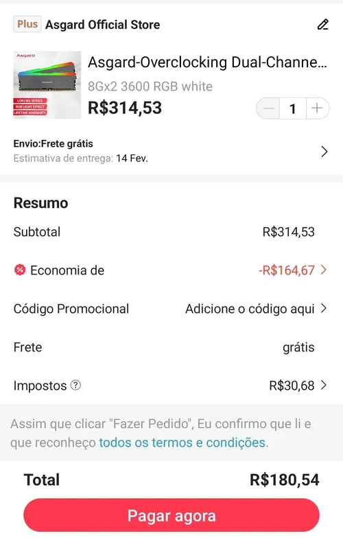 Imagem na descrição da promoção