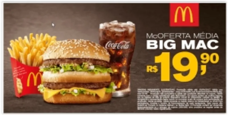 McOferta Média Big Mac R$ 20