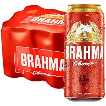 Pack de Brahma Chopp Lata 473ML,12 Unidades