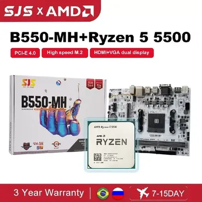 KIT PLACA MAE B550-MH + RYZEN 5 5500 