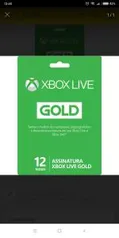 Xbox Live 12 Meses - R$90