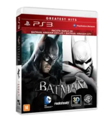 Saindo por R$ 35: Batman Arkham Asylum + Batman Arkham City - COMBO PS3 - R$ 34,90 | Pelando