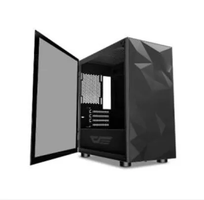 GABINETE GAMER AIGO DARKFLASH DLM 21 PRETO LATERAL VIDRO