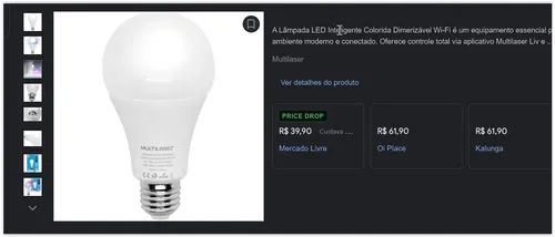 Imagem na descrição da promoção